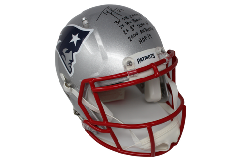 Ty Law New England Patriots Signed Full Size Authentic Speed Multi-Insc Helmet
