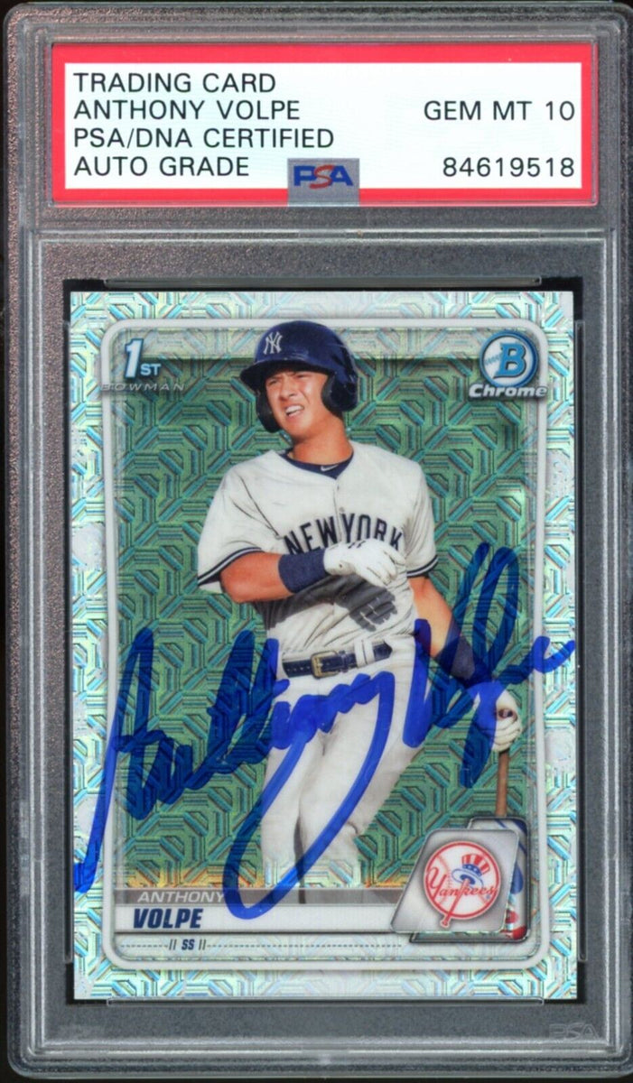 Aaron Judge Signed Card Topps 2020 PSA/DNA AUTO AUTHENTIC NY Yankees  AUTOGRAPH