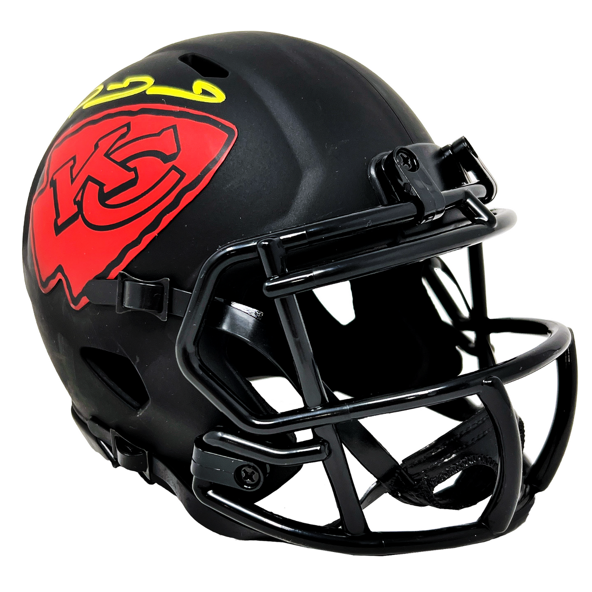 Patrick Mahomes Kansas City Chiefs Autographed Riddell Lunar Eclipse Alternate Speed Mini Helmet - Signed in Red Ink