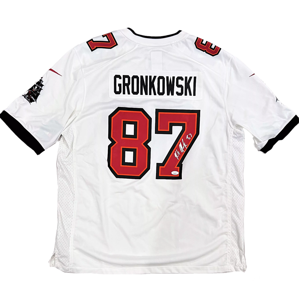 Rob Gronkowski Tampa Bay Buccaneers Signed White Nike Replica Game Jer –  Diamond Legends Online