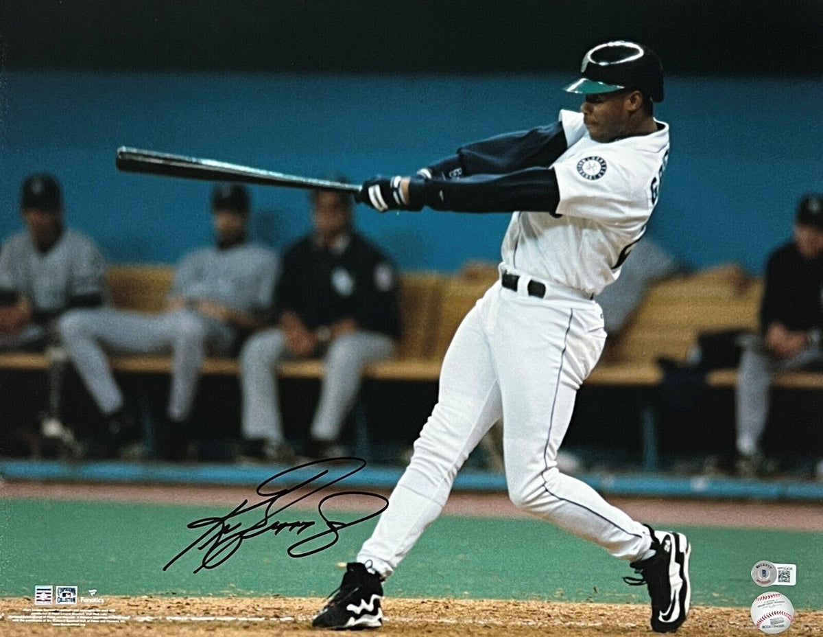 Ken Griffey Jr Autographed Framed Seattle Mariners Jersey (Beckett)