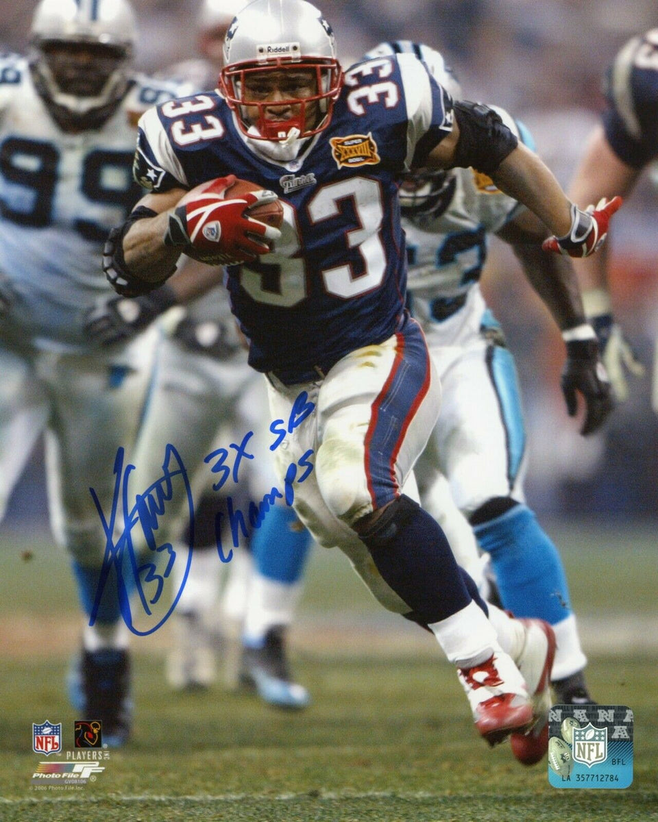 Kevin Faulk New England Patriots Signed Super Bowl XXXVIII 8x10 3x SB –  Diamond Legends Online