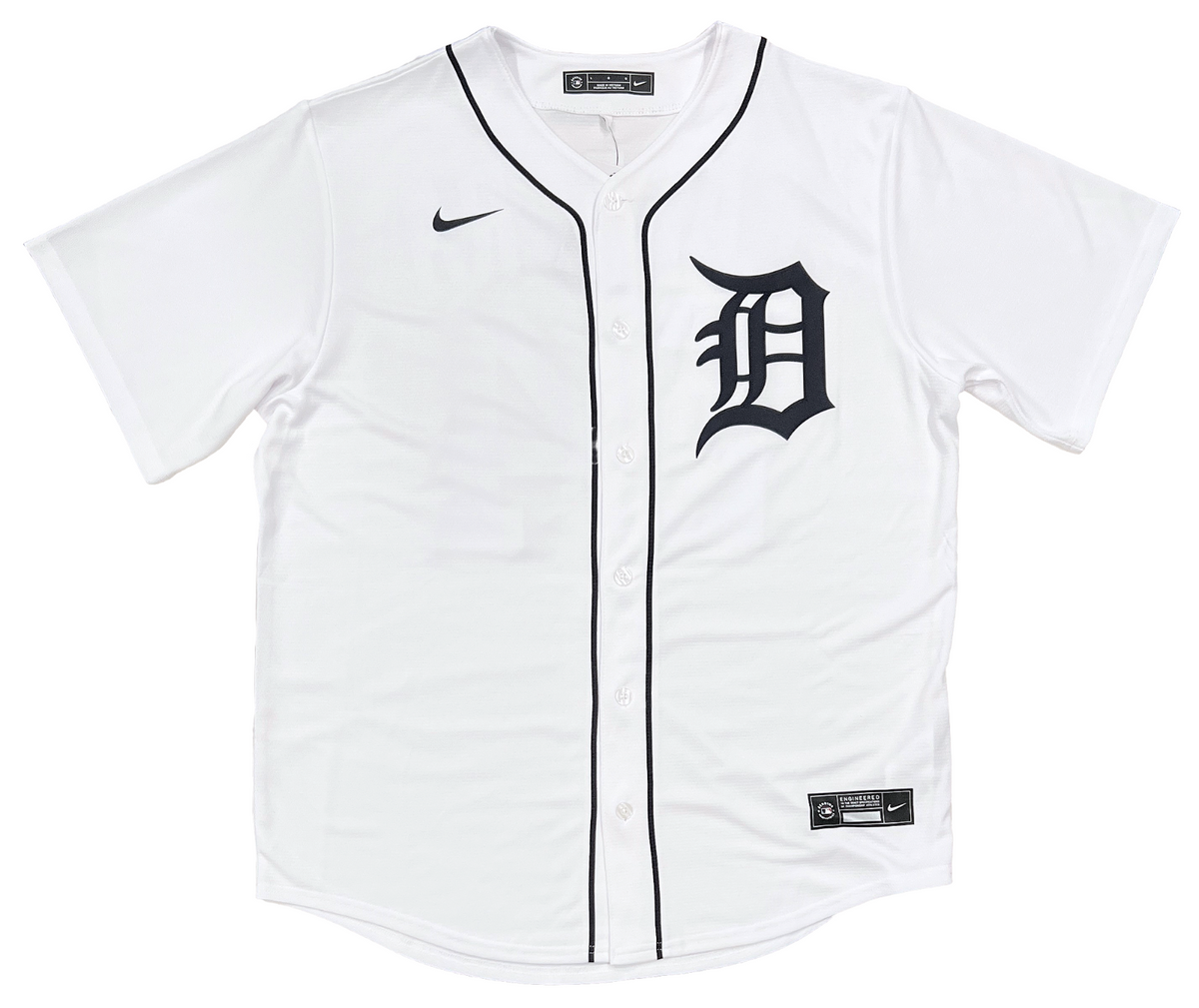 MLB Detroit Tigers Custom Name Number White Bomber Jacket - Bluefink