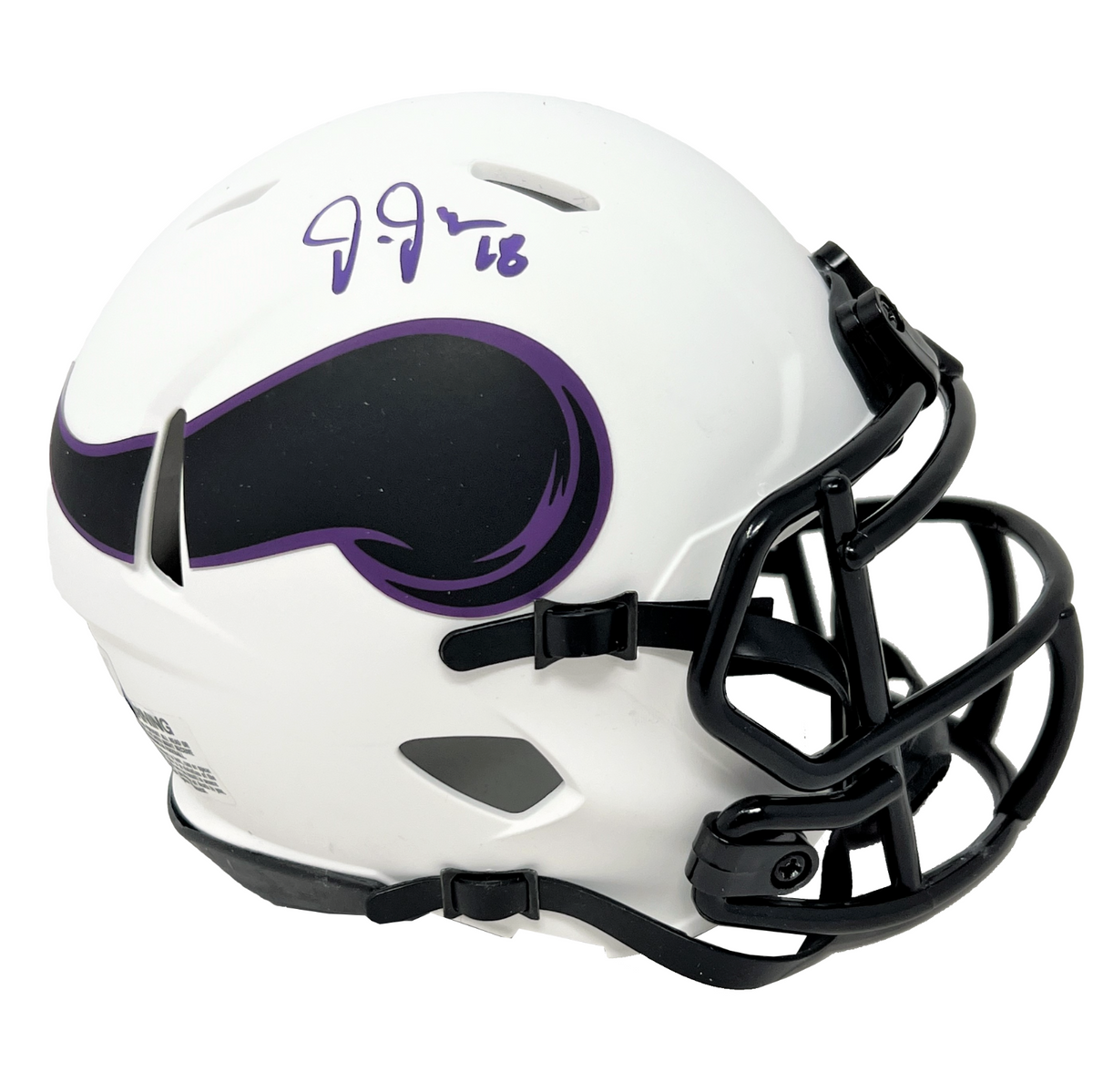 Justin Jefferson Minnesota Vikings Signed Riddell Lunar Mini Helmet BA –  Diamond Legends Online