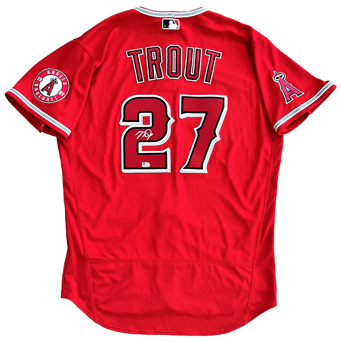 Mike Trout Signed Autographed Auto Custom Framed Los Angeles Angels Jersey