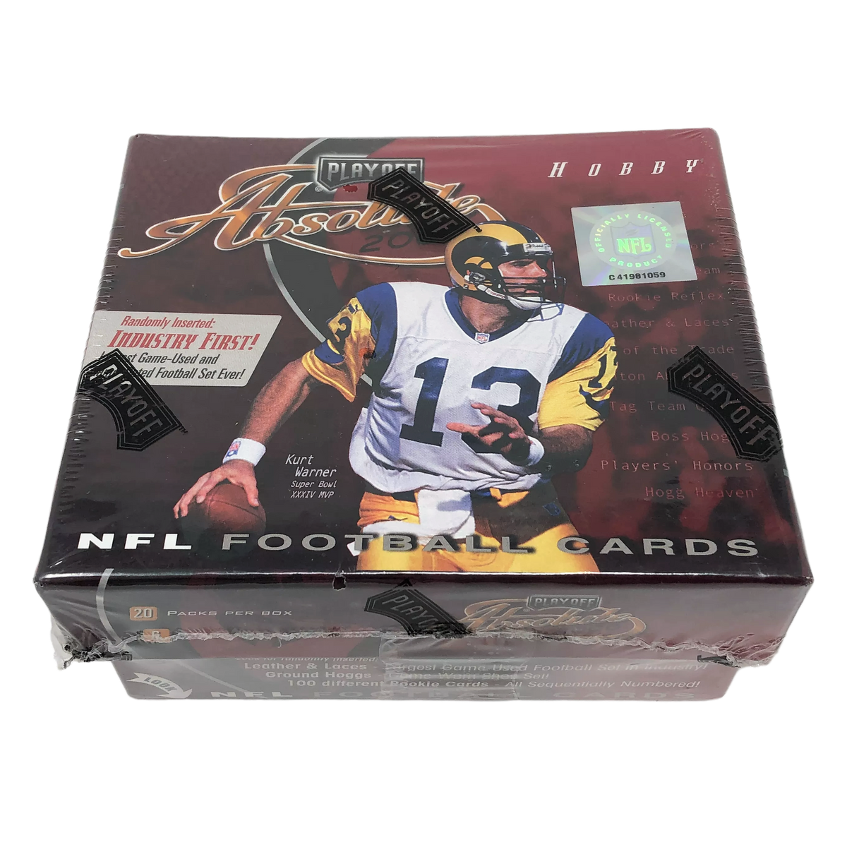 2000 Playoff Absolute Football Factory Sealed Hobby Box Tom Brady