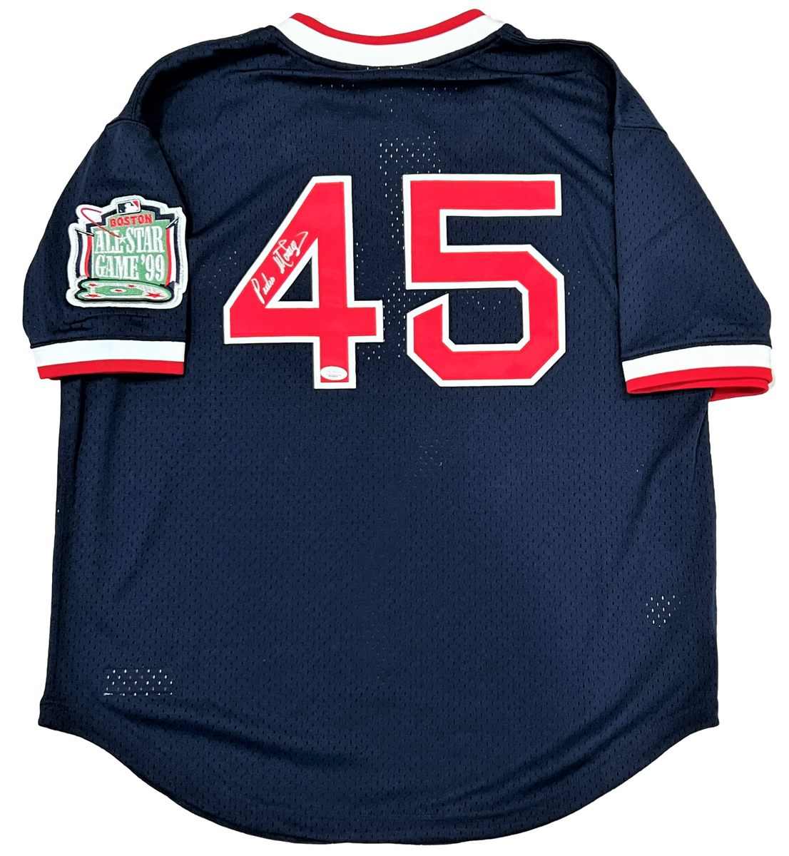 Pedro Martinez Boston Red Sox Mitchell & Ness 1999 Cooperstown Collection  Mesh Batting Practice Jersey - Navy Mlb - Bluefink