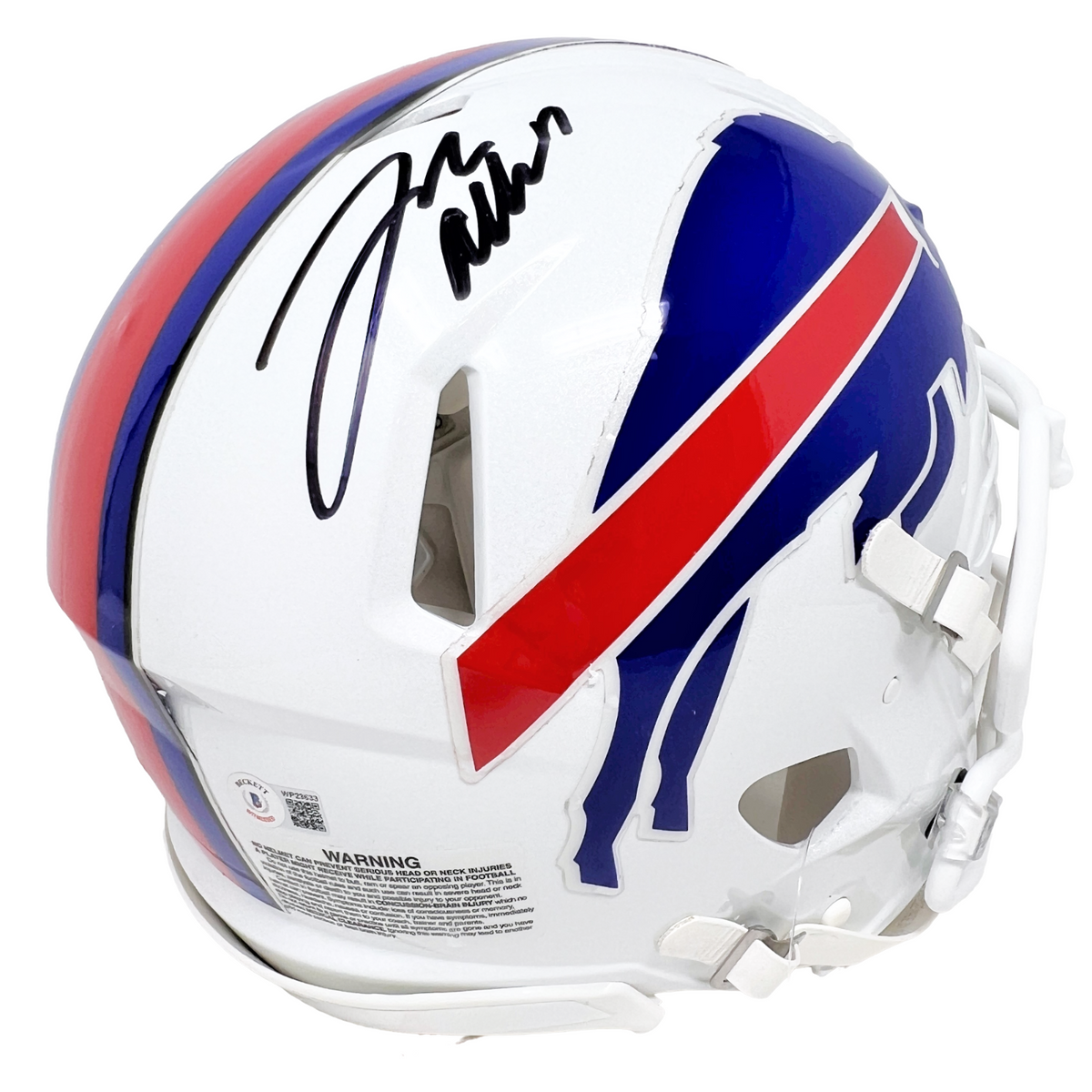 Josh Allen Signed Buffalo Bills Authentic 2021 Speed Helmet Beckett –  Denver Autographs