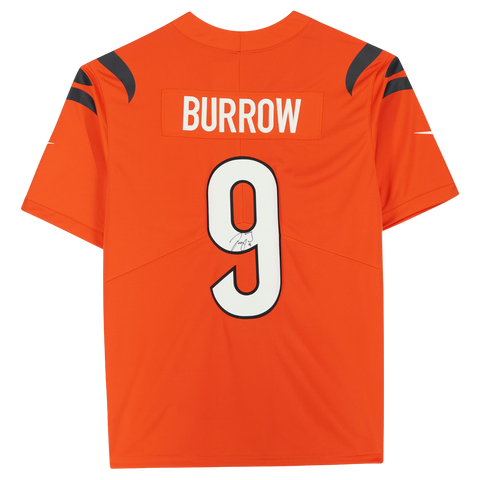 Joe Burrow Cincinnati Bengals Signed Orange Nike Limited Jersey Fanatics