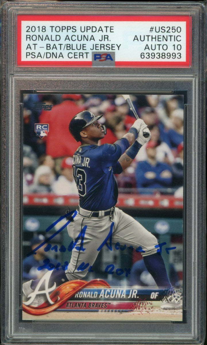 2018 Topps Update Baseball #US250 Ronald Acuna Jr. Rookie Card