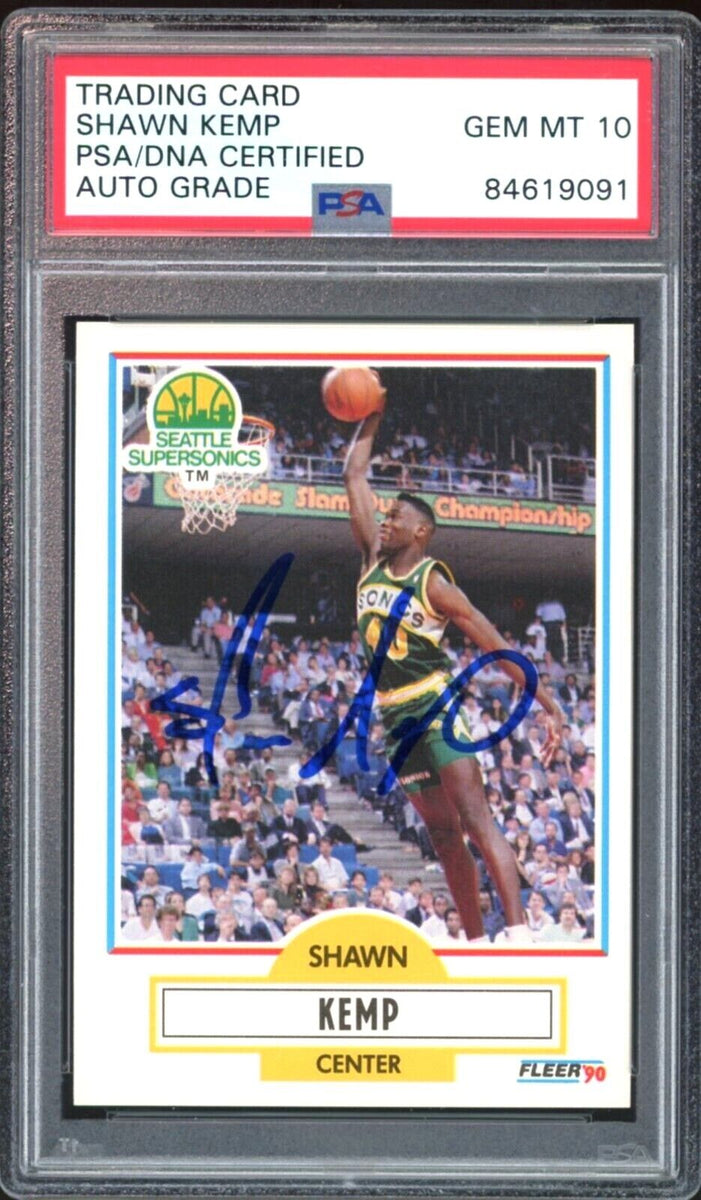 Shawn Kemp Framed Signed Jersey Beckett Autographed Signed Seattle  Supersonics