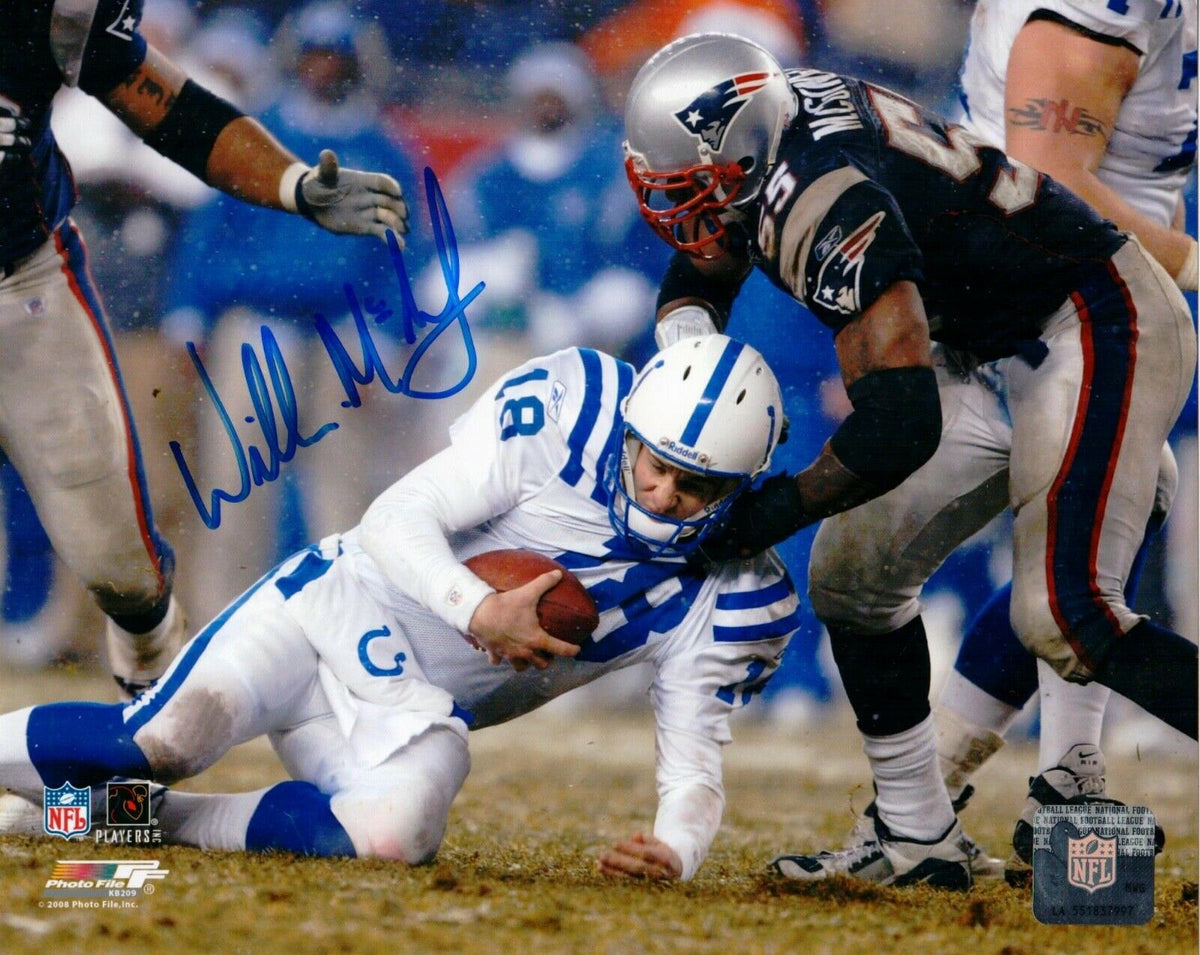 Willie McGinest New England Patriots Signed Autographed 8x10 Photo Pats  Alumni