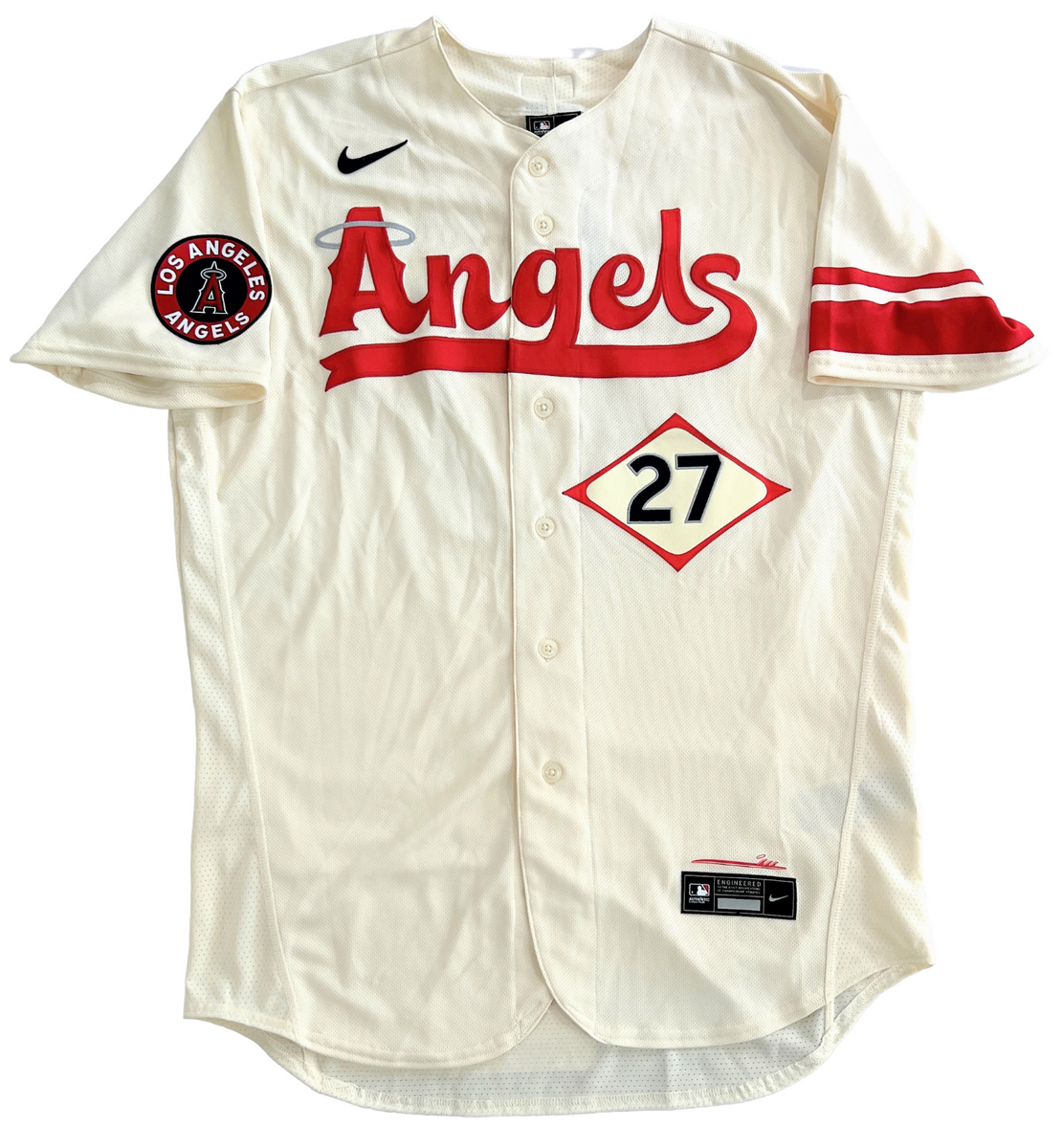 Mike Trout Los Angeles Angels Signed Authentic Nike City