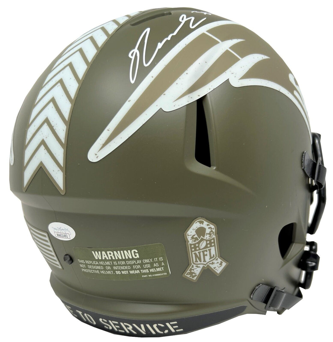 Rhamondre Stevenson Patriots Signed Riddell Salute to Service Mini Hel –  Diamond Legends Online