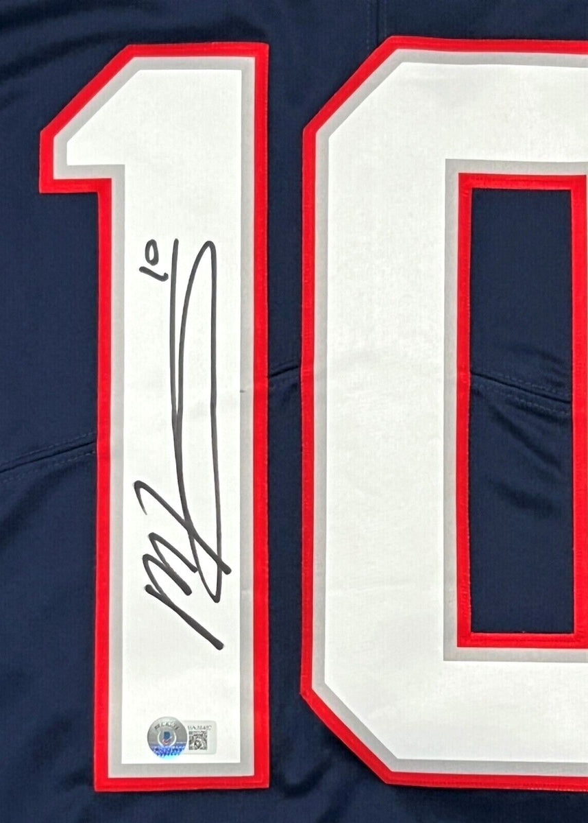 Mac Jones White New England Patriots Autographed Nike Limited Jersey