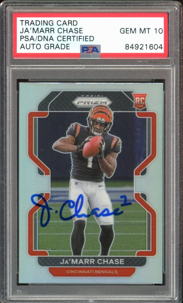 Ja'Marr Chase Cincinnati Bengals Autographed 2021 Panini Prizm