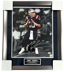 Mac Jones New England Patriots Signed Spotlight 16x20 Matted & Framed Photo JSA