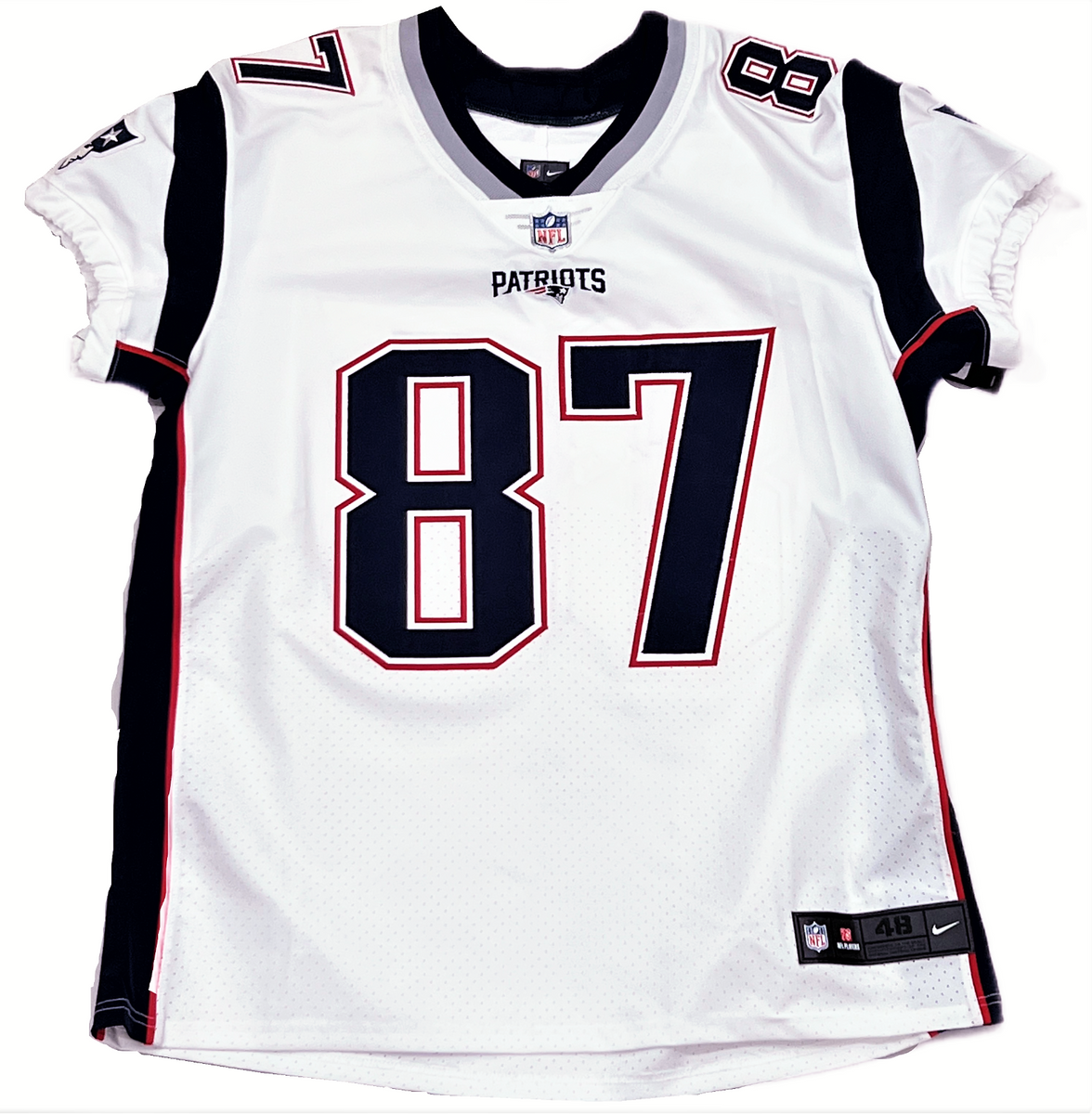 Rob Gronkowski Signed Navy Nike Authentic #87 Elite Jersey