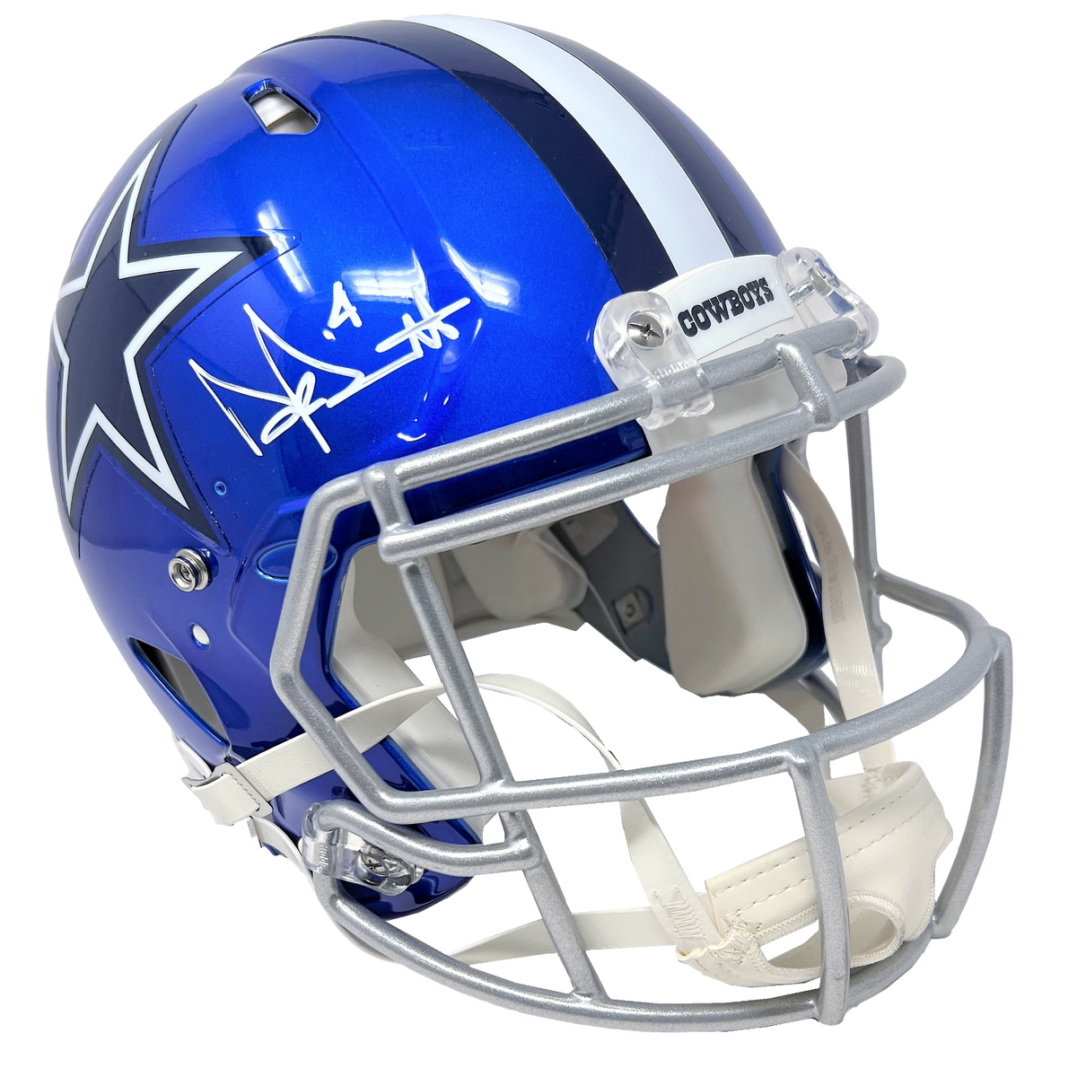 Dak Prescott Signed Dallas Cowboys Riddell ICE Speed Full Size Helmet –  SPORTSCRACK