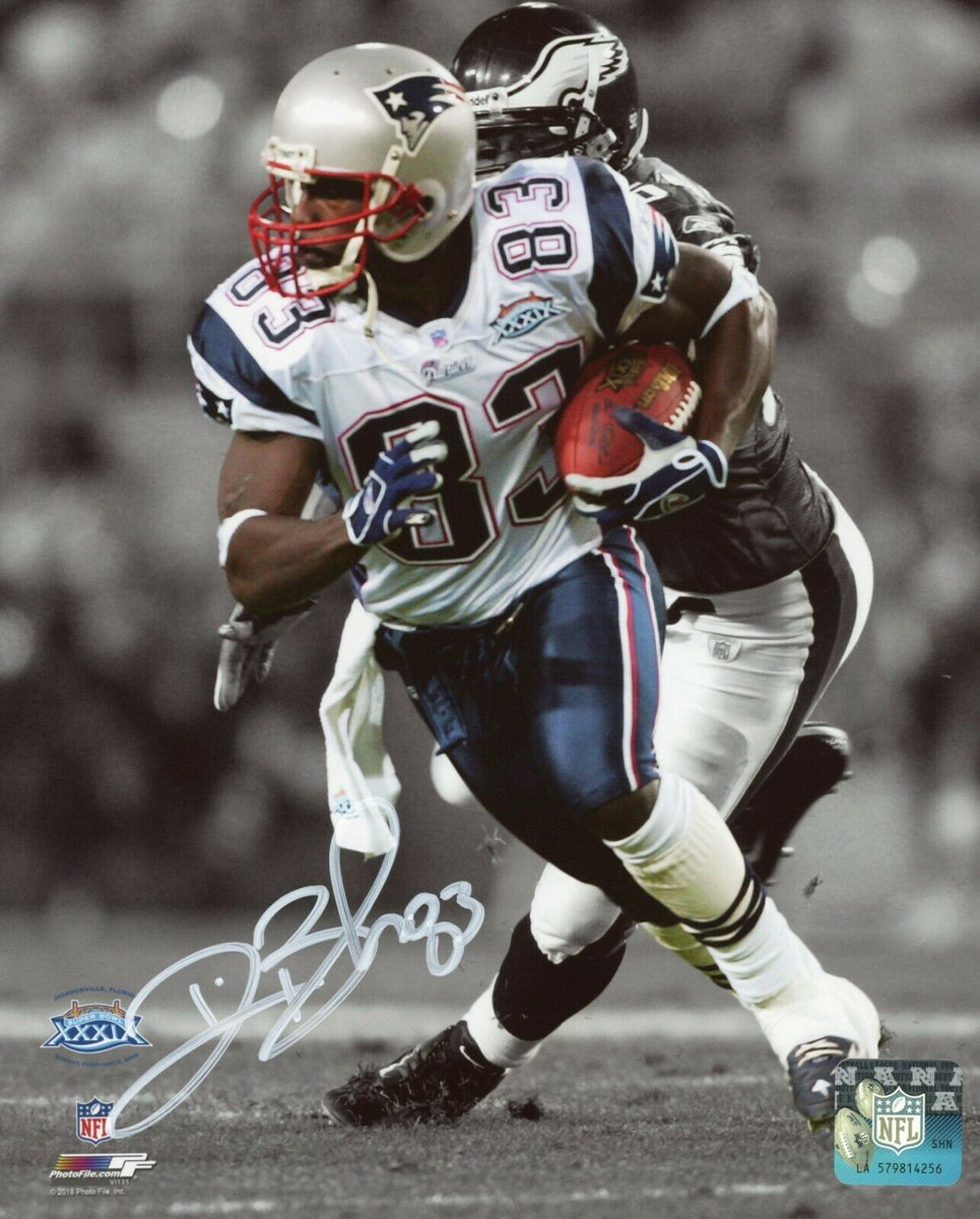 Deion Branch New England Patriots Signed Super Bowl XXXIX 16x20