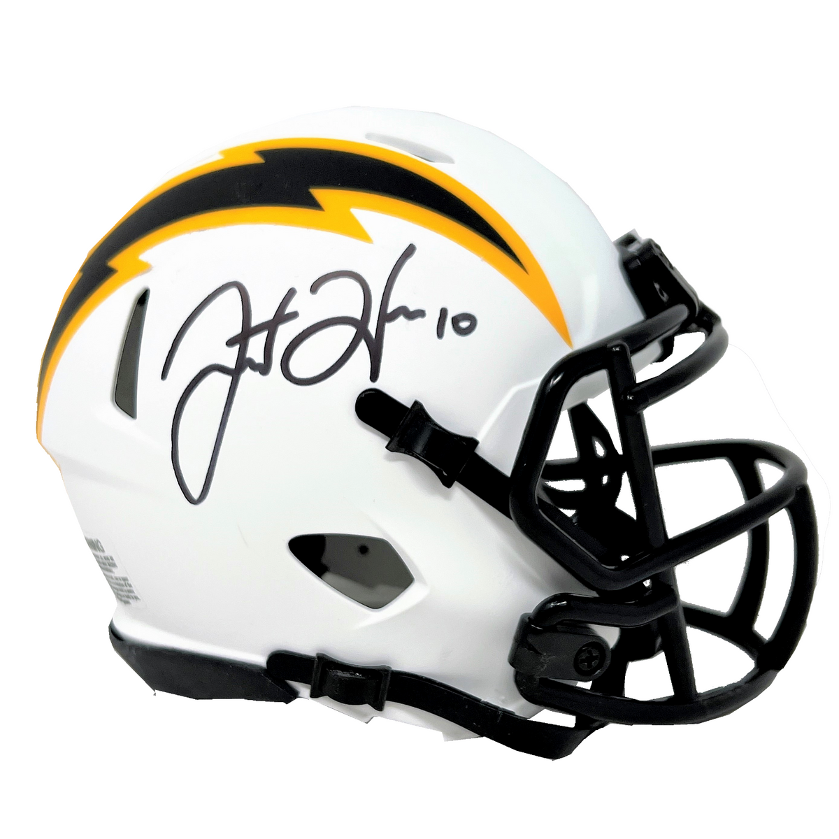 Justin Herbert Signed Chargers Speed Mini Helmet (Fanatics & Beckett)