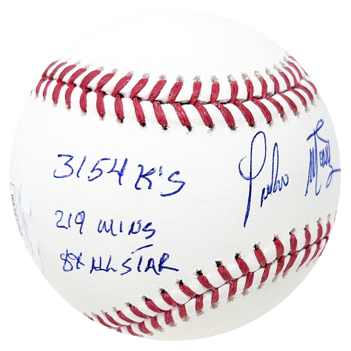 Pedro Martinez Red Sox Signed Career Stats Inscribed Official MLB Base –  Diamond Legends Online