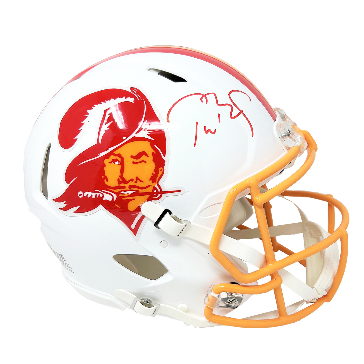 Tom Brady Tampa Bay Buccaneers Autographed Riddell 1976-1996 Throwback Logo Speed Authentic Helmet