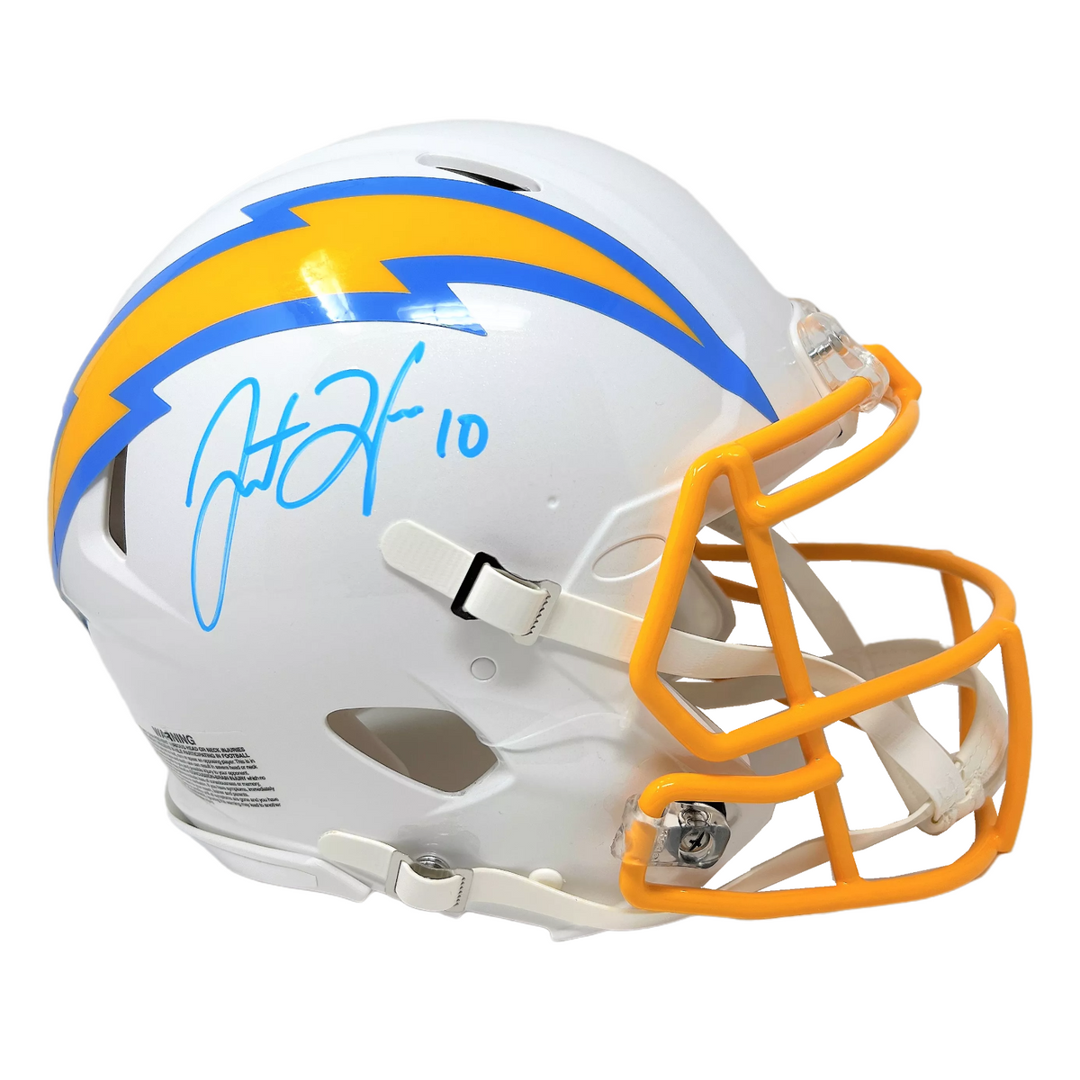 Justin Herbert Los Angeles Chargers Signed Riddell Flash Authentic Hel –  Diamond Legends Online