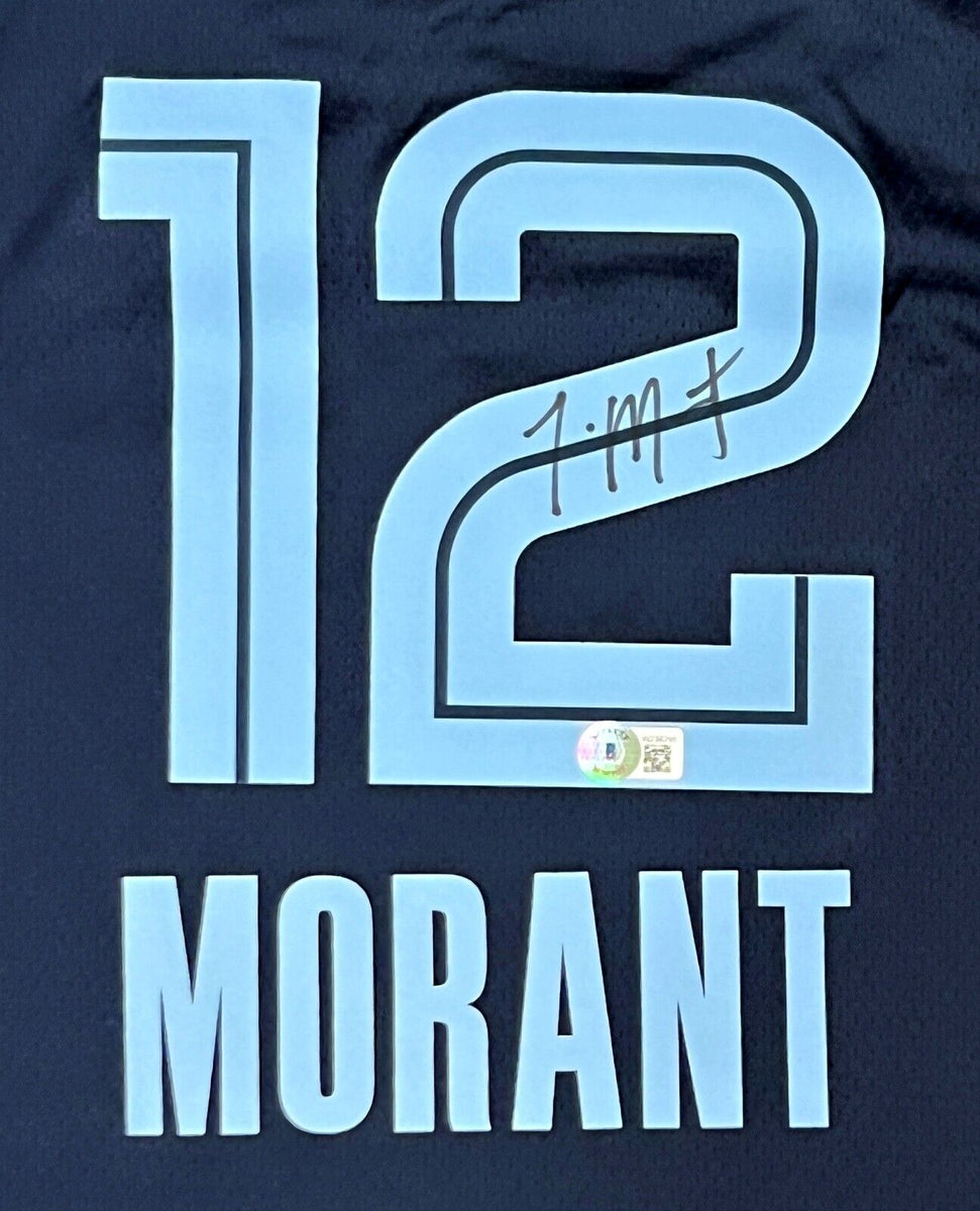 JA MORANT Autographed Memphis Grizzlies City Edition Black Nike Jersey  PANINI - Game Day Legends