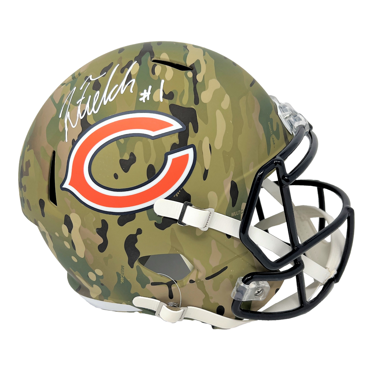 signed chicago bears helmet