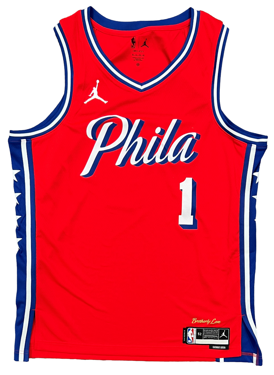 Philadelphia 76ers Jordan Statement Edition Swingman Jersey - Red