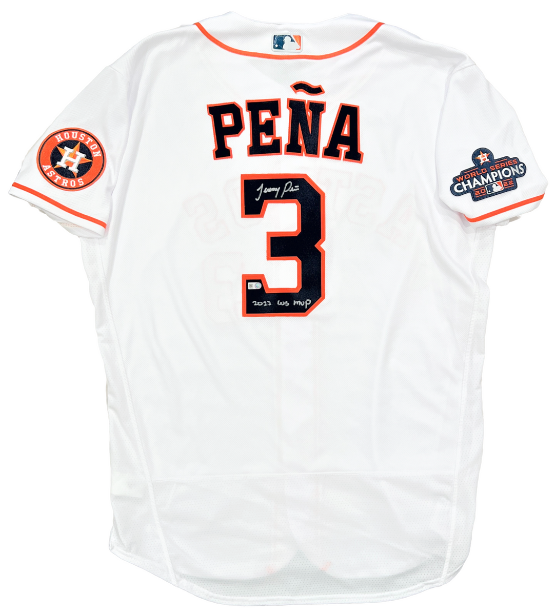Jeremy Pena 2022 Game-Used Jersey- Worn During First Game at Minute Maid  Park.