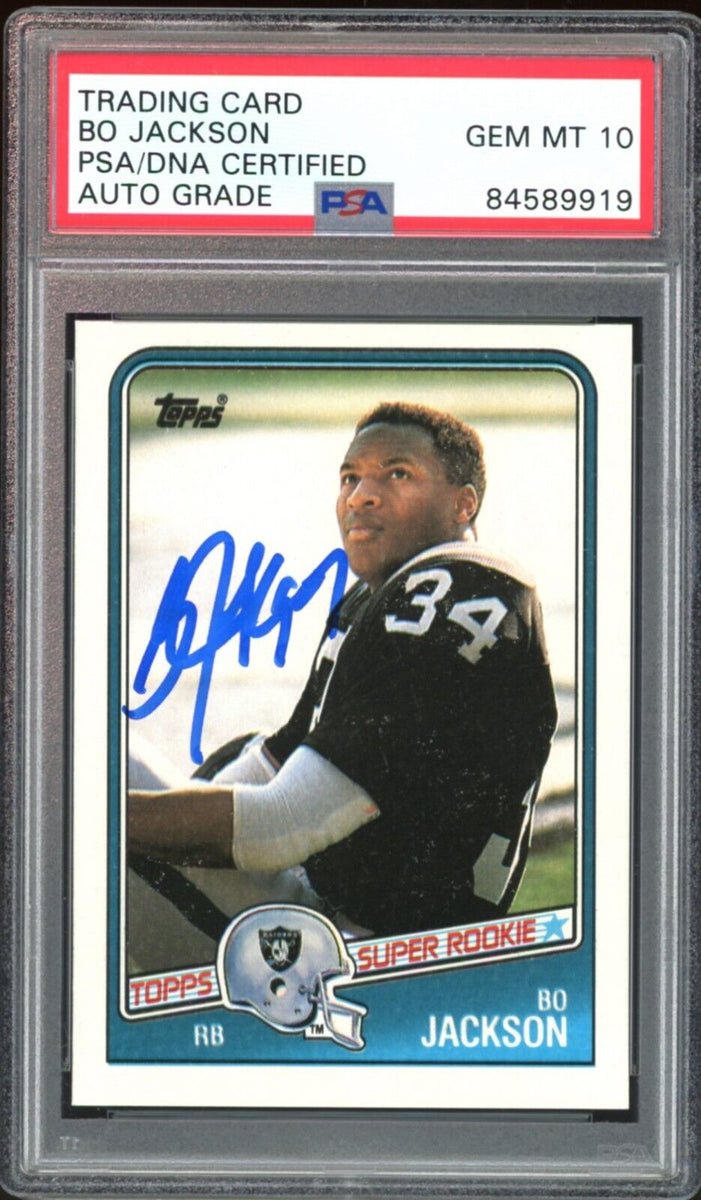  1988 Topps Football #327 Bo Jackson RC Rookie Card Los