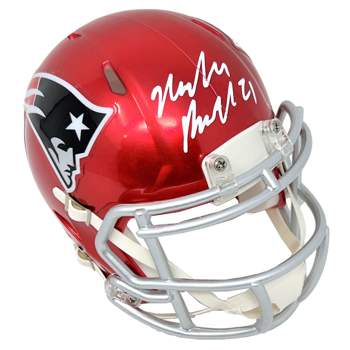 Malcolm Butler New England Patriots Signed Riddell Flash Mini Helmet J –  Diamond Legends Online