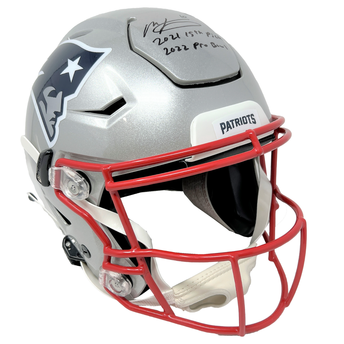 Mac Jones Autographed New England Patriots Hydro Dipped Speedflex Helm –  TNT Sports Mem