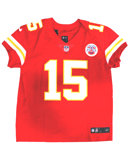 Patrick Mahomes Kansas City Chiefs Signed Authentic Red Nike Elite Jersey BAS