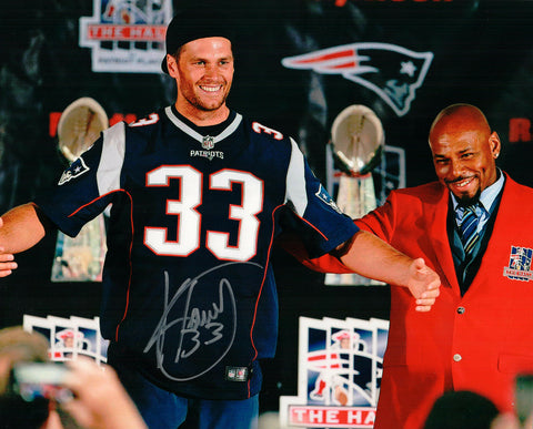 Kevin Faulk New England Patriots Signed Autographed HOF 8x10 Photo Tom Brady