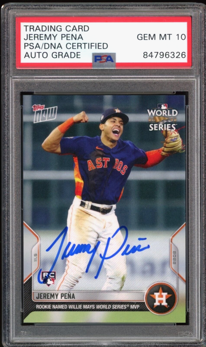  2022 Topps Now Baseball #16 Jeremy Pena Rookie Card - Hits 1st  Career Home Run During Parents' Interview : Collectibles & Fine Art
