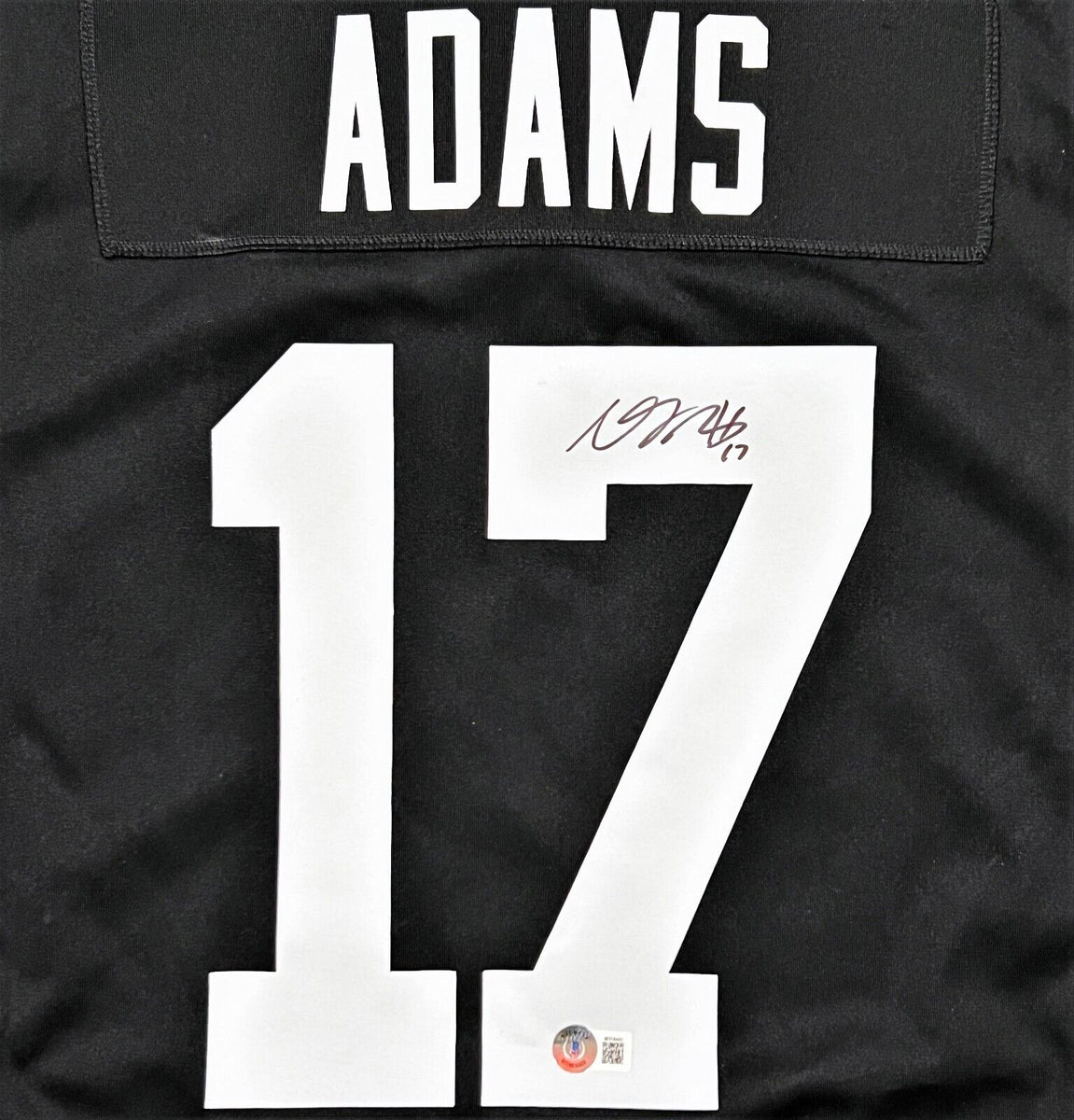 Davante Adams Black Las Vegas Raiders Autographed Nike Elite Jersey