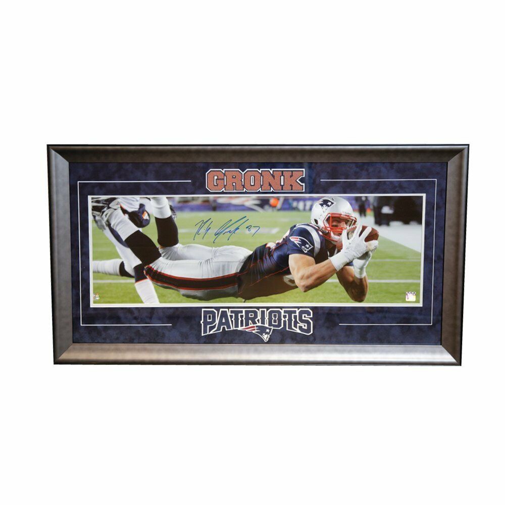 Framed New England Patriots Rob Gronkowski Autographed Signed