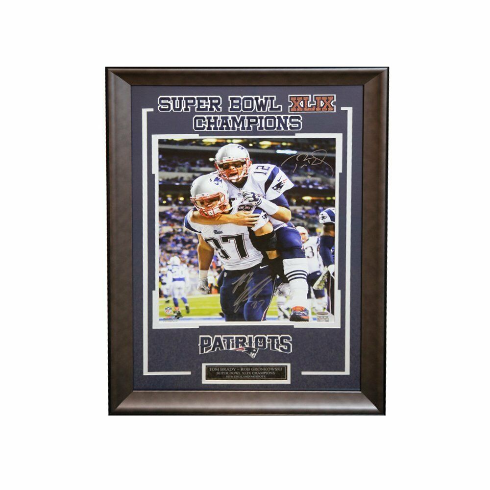 Framed New England Patriots Rob Gronkowski Autographed Signed