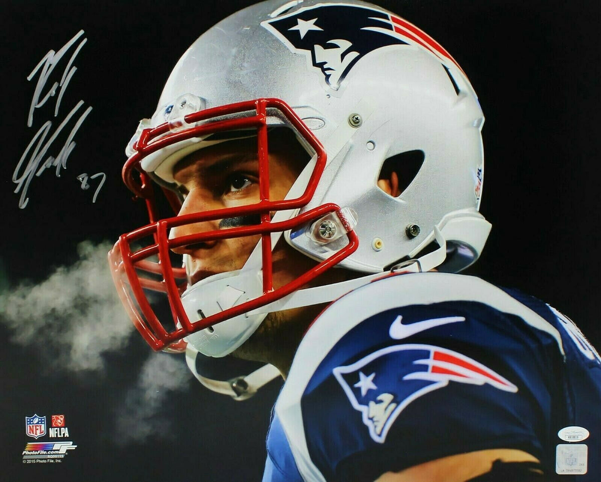 Sold at Auction: Rob Gronkowski autographed New England Patriots jersey.