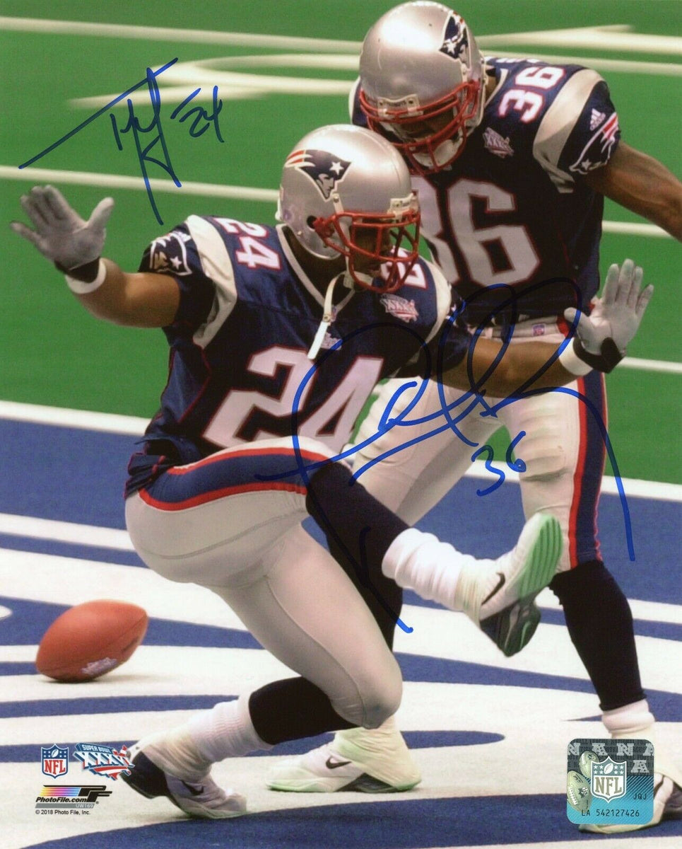 Ty Law Autographed New England Patriots Custom Jersey