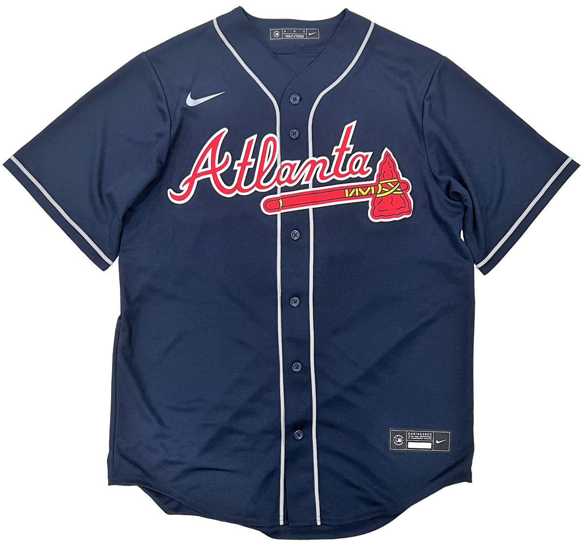 blue atlanta baseball jersey