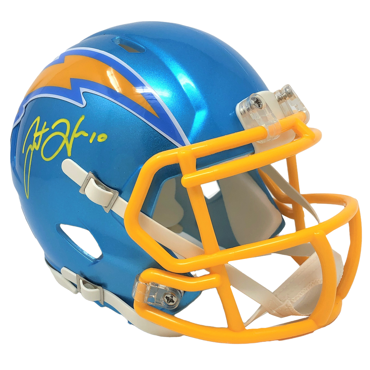 Justin Herbert autographed Los Angeles Chargers Speed Mini Helmet - Fa –  Sports World Card Shop