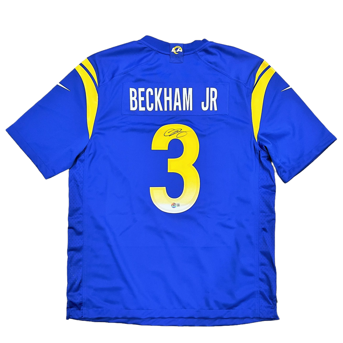 Men's Nike Odell Beckham Jr. Royal Los Angeles Rams Super Bowl LVI Game  Patch Jersey