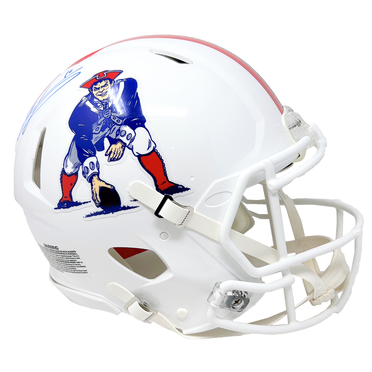 : Mac Jones Autographed Patriots Silver Speed Mini Helmet  (Bubbled) Beckett BAS #WS86378 : Sports & Outdoors