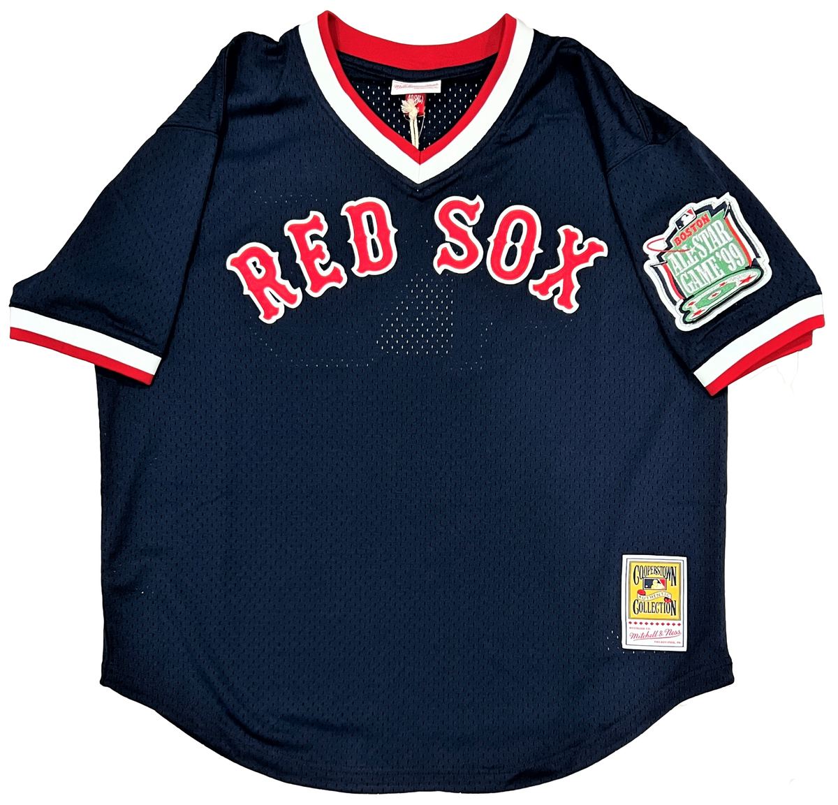 Mitchell & Ness Pedro Martinez Navy Boston Red Sox 1999 Cooperstown Collection Mesh Batting Practice