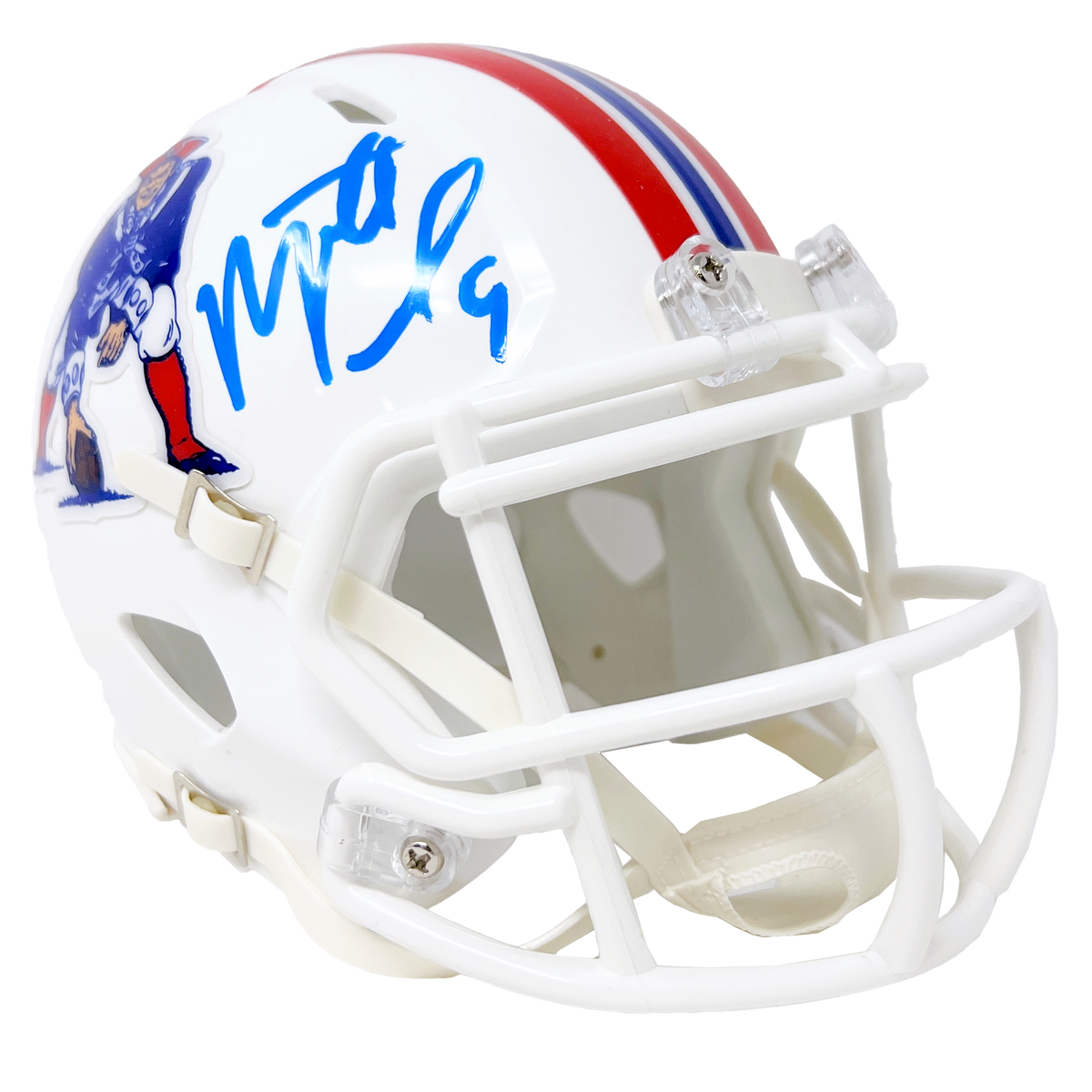 Matt Judon Autograph Patriots Mini Helmet Salute To Service Speed