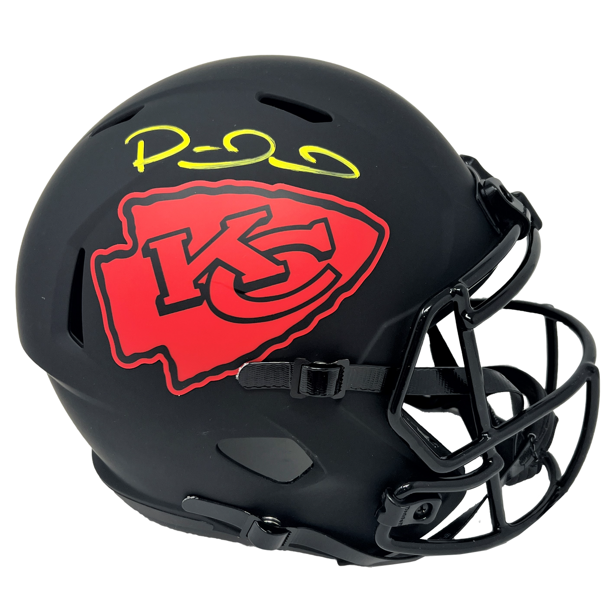 Patrick Mahomes Autographed Kansas City Chiefs Eclipse Full Size Replica  Football Helmet - Beckett COA